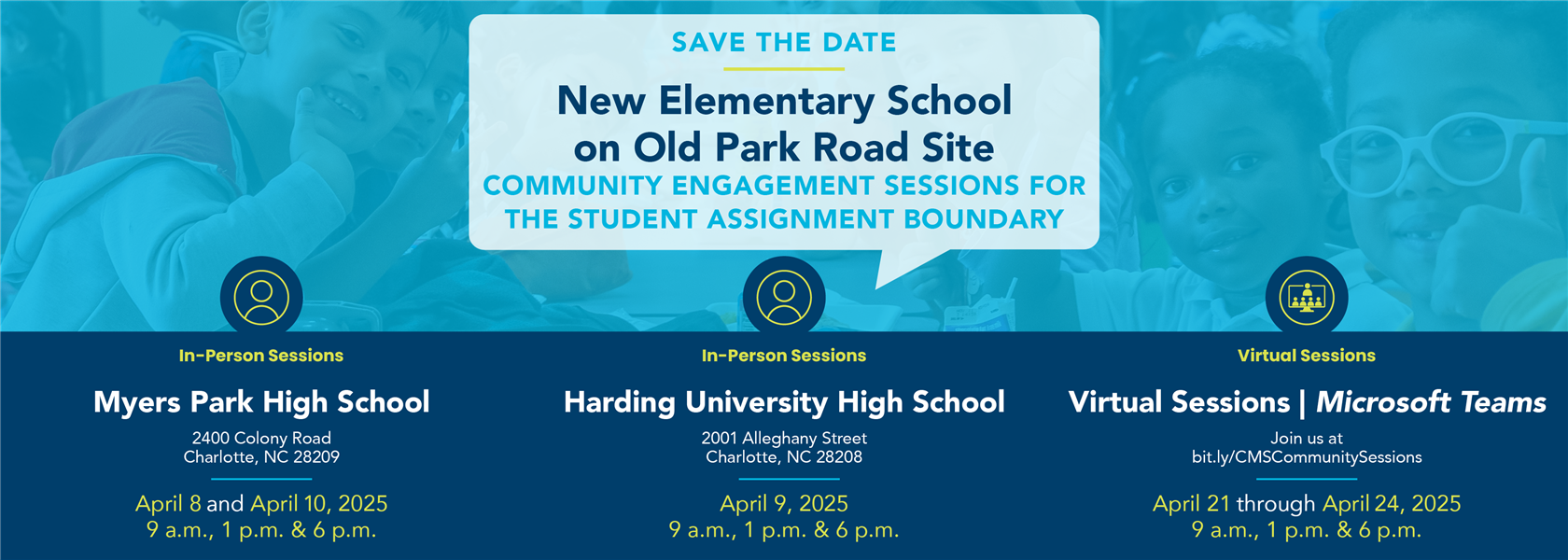 Save The Date Community Engagement Sessions